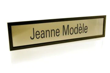 Door plate 0002b-G, 26.5 x 6.5 cm