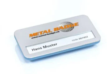 Name tag 0063 matt silver