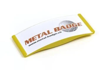 Name tag 0068 matt yellow