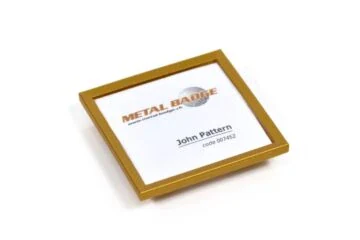 Name tag 0072 matt gold