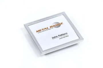 Name tag 0072 matt silver
