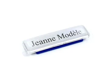 Name tag 0076 matt silver