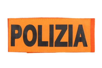 Brassard / Armband ‘POLIZIA’ Orange