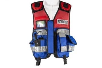 Blue/Red Tactical Operational Vest – Sturdy, functional and versatile