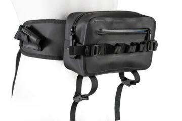 Black Outdoor Fishing Hip Bag / Waist Bag