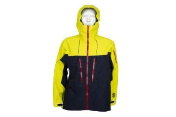 Unisex ‘Goretex’ rain jacket – Yellow / Dark Blue (300 GSM)