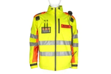 Softshell Safety Jacket in Bright yellow/Orange with 3M Reflective Strips