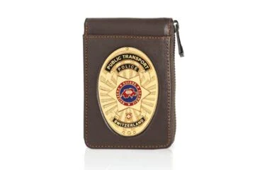 Leather pouch "Award" Railway police Switzerland