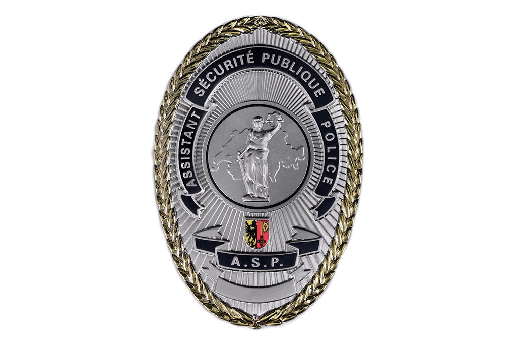 Our references 01 Genf Metal Badge