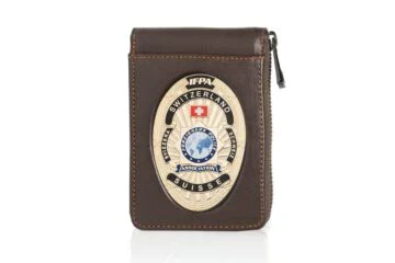 Leather pouch "Award" IFPA Foreigner Police Switzerland