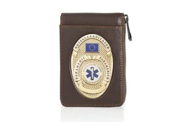 Leather pouch "Award" Paramedic, engraving