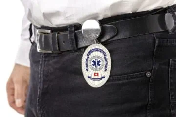 Approach belt clip with retractable badge Paramedic Switzerland