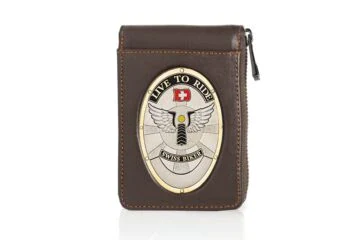 Leather pouch "Award" Swiss Biker