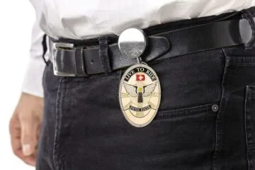 Approach belt clip with retractable badge Swiss Biker