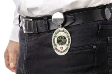 Approach belt clip with retractable badge Swiss Hunter