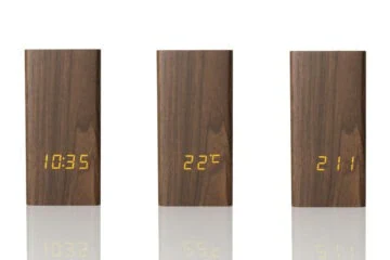 “Ambassador” Wooden Pen Holder with Metal Badge and Multifunction Clock (without Badge)