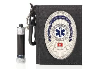 Wallet "Ranger Cordura" Paramedic Switzerland, engraving