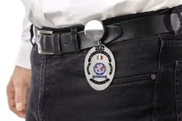 Approach belt clip with retractable badge IPA Italy