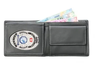 Leather wallet "Personal" IFPA Foreigner Police Switzerland