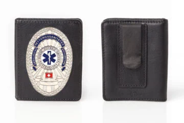 Leather case "Slider” Paramedic Switzerland, engraving