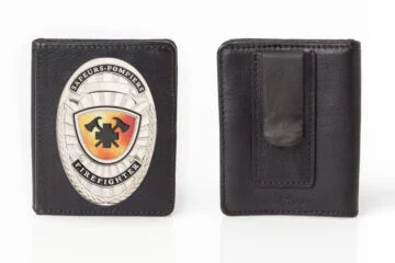 Leather case "Slider” Firefighter, engraving