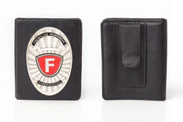 Leather case "Slider” Volunteer Fire Brigade, engraving