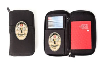 "On the way / Passport Holder" Swiss Biker
