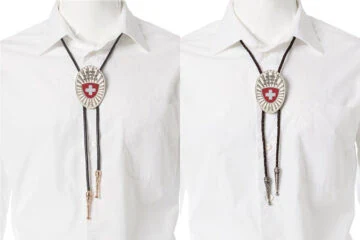 Bolo tie, Western tie Switzerland Fan Badge