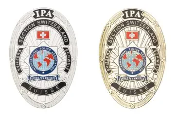 Small IPA Switzerland pin-on pin, Brooch needle