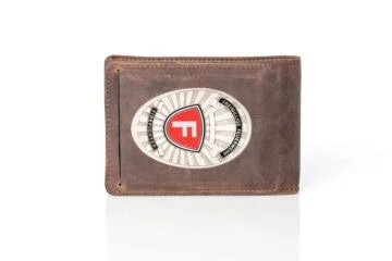 Leather wallet "Superior" Volunteer Fire Brigade, engraving