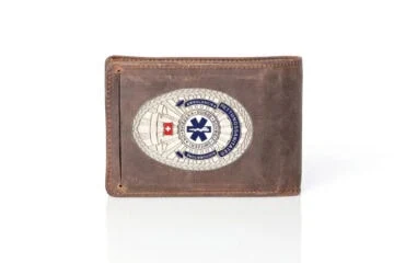 Leather wallet "Superior" Paramedic Switzerland, engraving