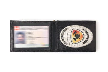 Leather wallet "Ambitious" Firefighter, engraving