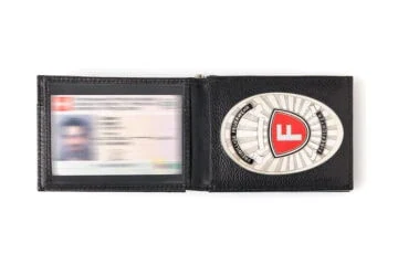 Leather wallet "Ambitious" Volunteer Fire Brigade, engraving