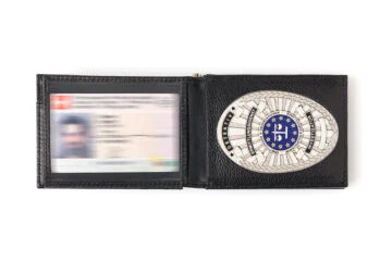 Leather wallet "Ambitious" investigator EU, engraving