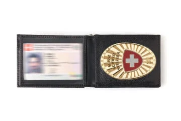 Leather wallet "Ambitious" Switzerland Fan Badge