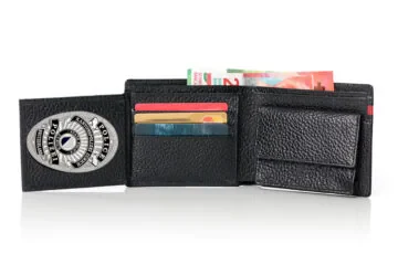 Leather wallet "Impressive" canton police Zurich