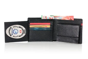 Leather wallet "Impressive" IFPA Foreigner Police Switzerland