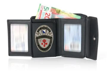Leather wallet "Durable" Fire Brigade Zurich Airport
