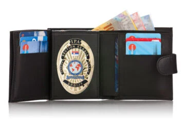 Leather wallet "Qualified - two in one" IPA Serbia