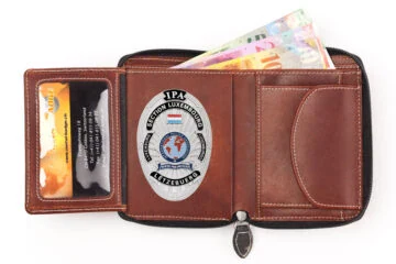 Leather wallet "Camouflage" IPA Luxembourg