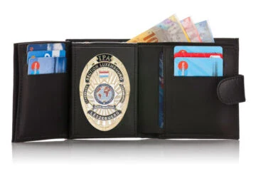 Leather wallet "Qualified - two in one" IPA Luxembourg