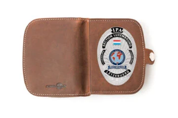 Leather case "Traveler" Coin thrower IPA Luxembourg