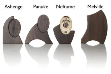 Wood (Walnut) with base Dog Handler