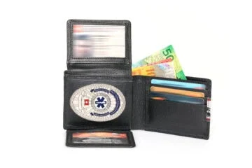 Leather wallet "Swiss Folklore line" Paramedic Switzerland, engraving