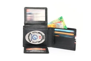 Leather wallet "Swiss Folklore line" IFPA Foreigner Police Switzerland