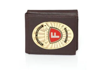 Leather wallet "Offroad" Volunteer Fire Brigade, engraving