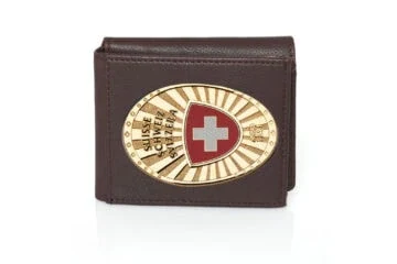 Leather wallet "Offroad" Switzerland Fan Badge