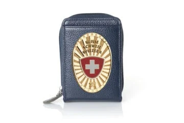 Leather wallet "Fashionable" Switzerland Fan Badge