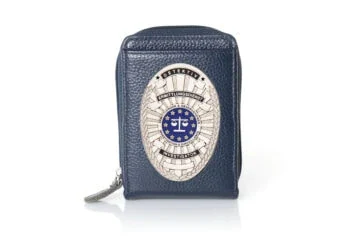 Leather wallet "Fashionable" investigator EU, engraving