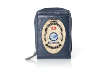 Leather wallet "Fashionable" IFPA Foreigner Police Switzerland